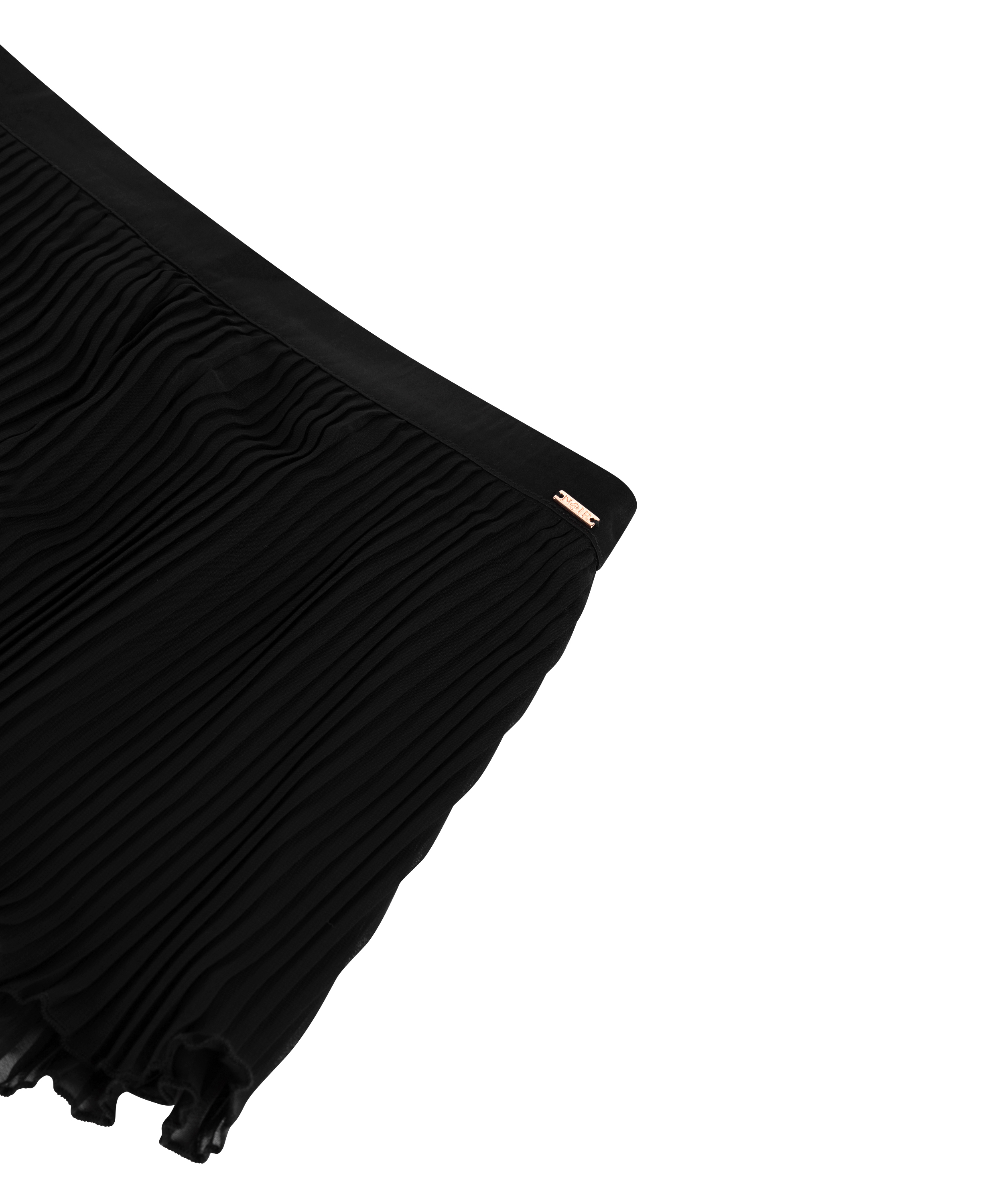 Short Plisse, Noir, main