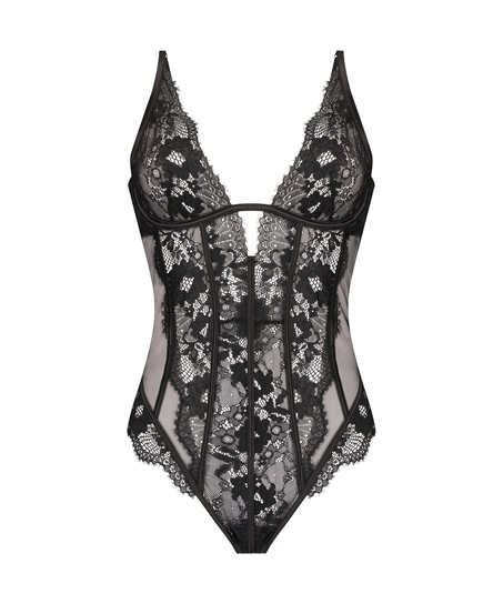 Body &agrave; armatures Gabrielle, Noir