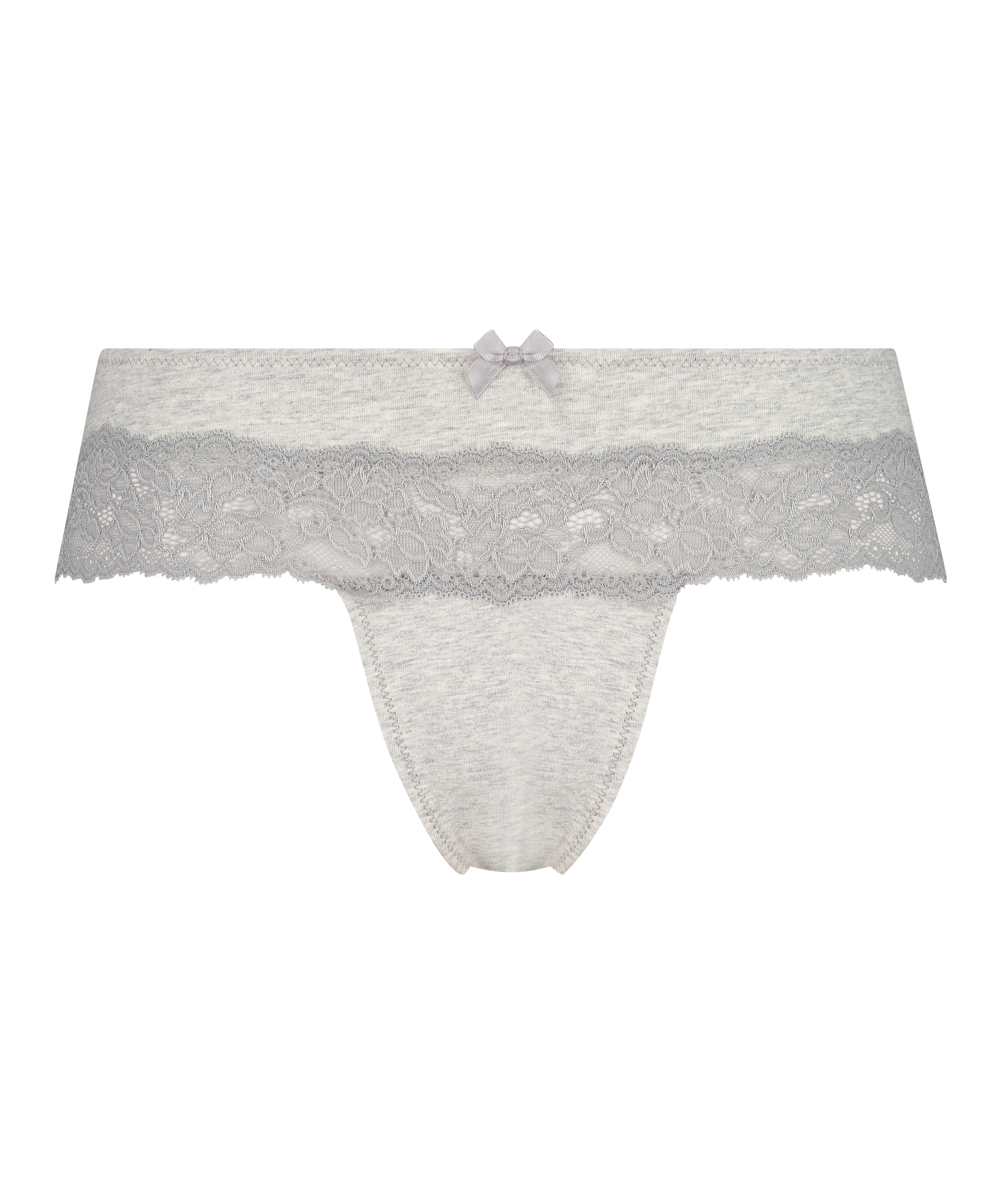 Boxer string Coton, Gris, main