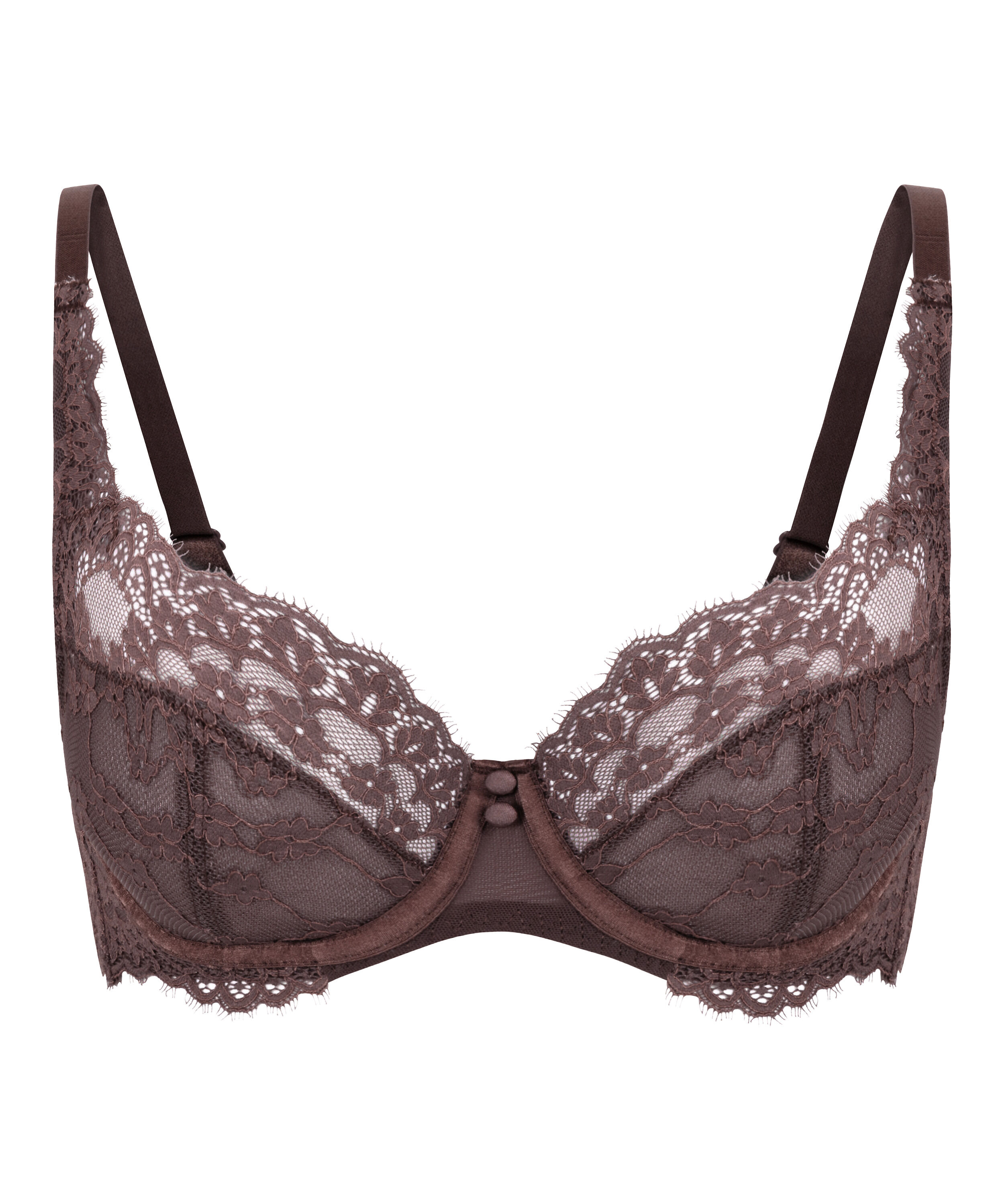 Soutien-gorge &agrave; armatures non-pr&eacute;form&eacute; Daisy, Brun