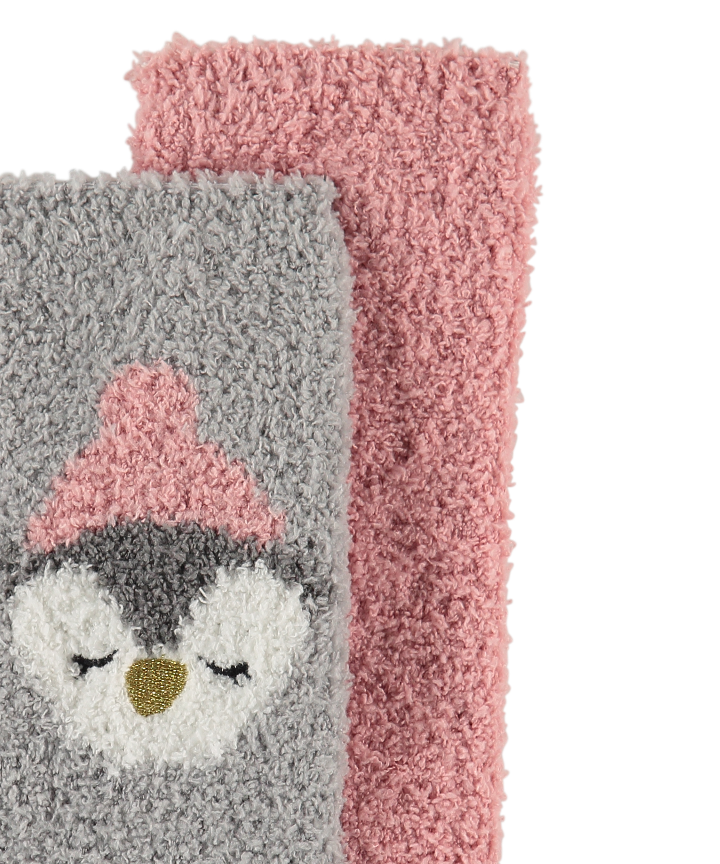 2 paires de chaussettes Cosy, Gris, main