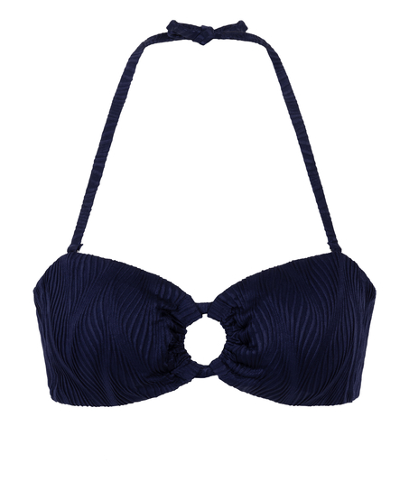 Bandeau bikinitop Cozumel, Blauw