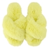 Pantoufles Fake Fur, Jaune