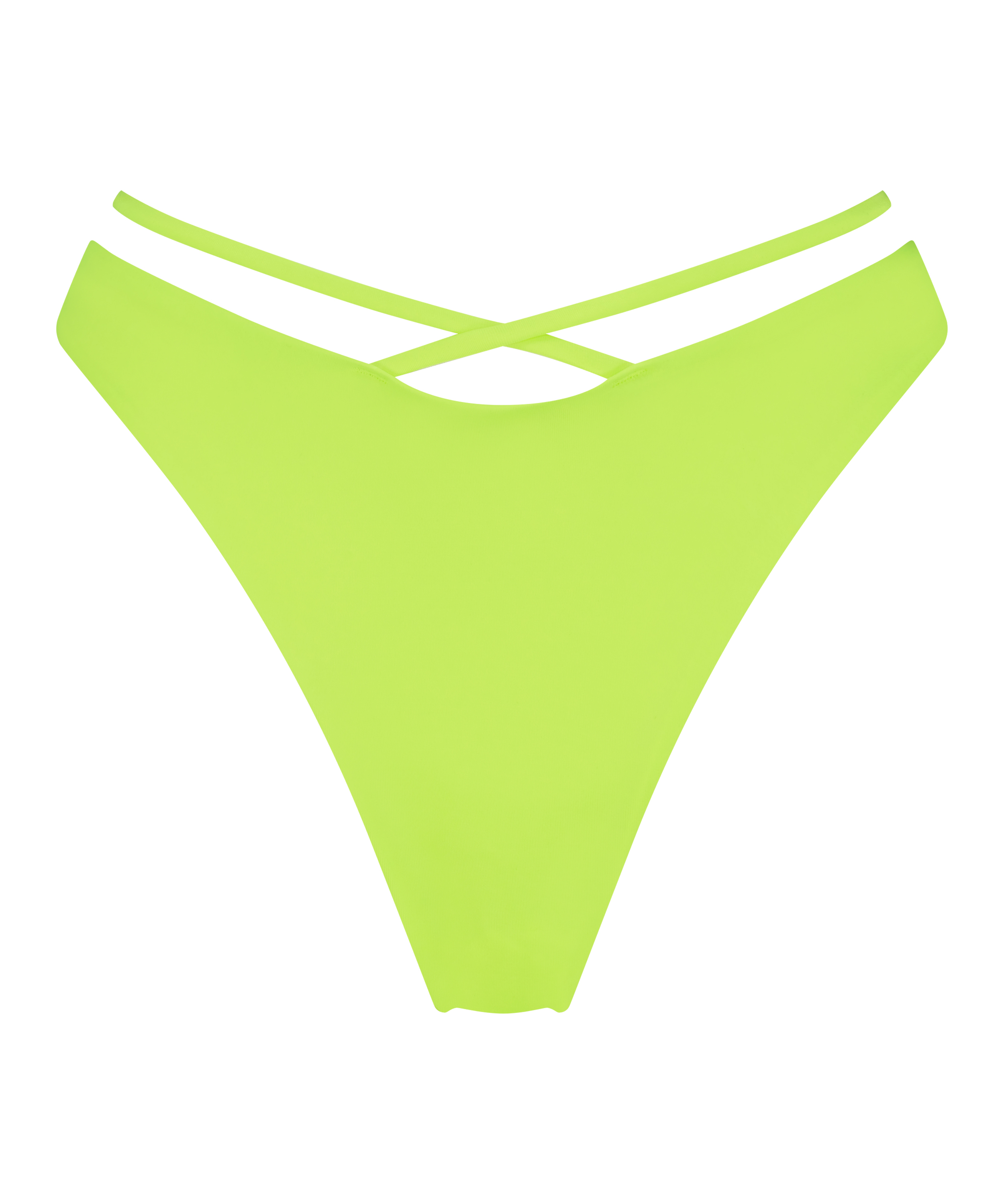 Hoog-uitgesneden bikinibroekje Glow, Geel, main