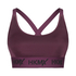 HKMX sport bh The Crop Logo Level 1, Paars