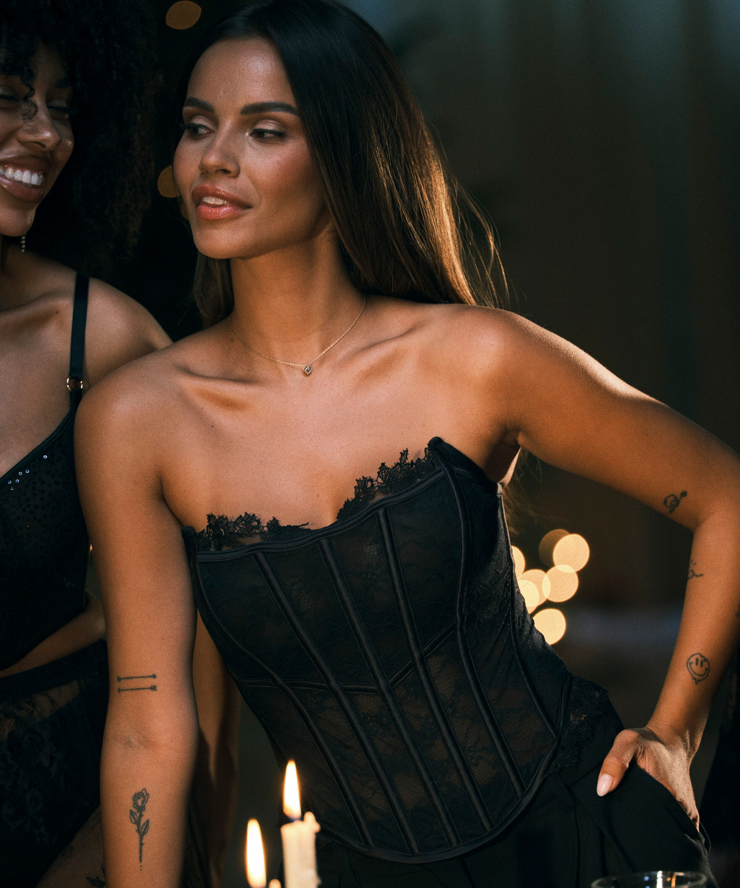 Bustier Julia , Noir