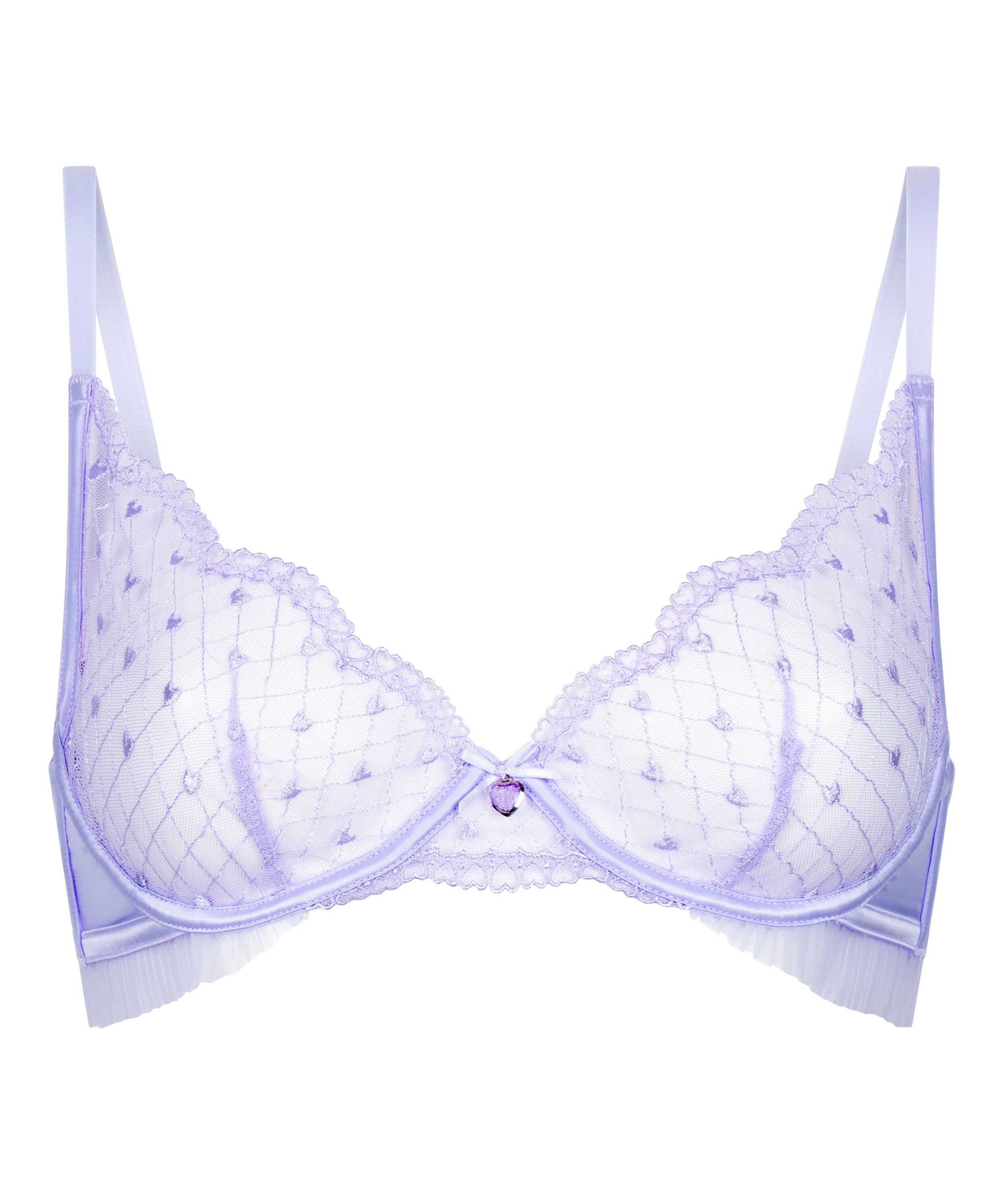 Soutien-gorge &agrave; armatures non-pr&eacute;form&eacute; Cordelie, Pourpre, main