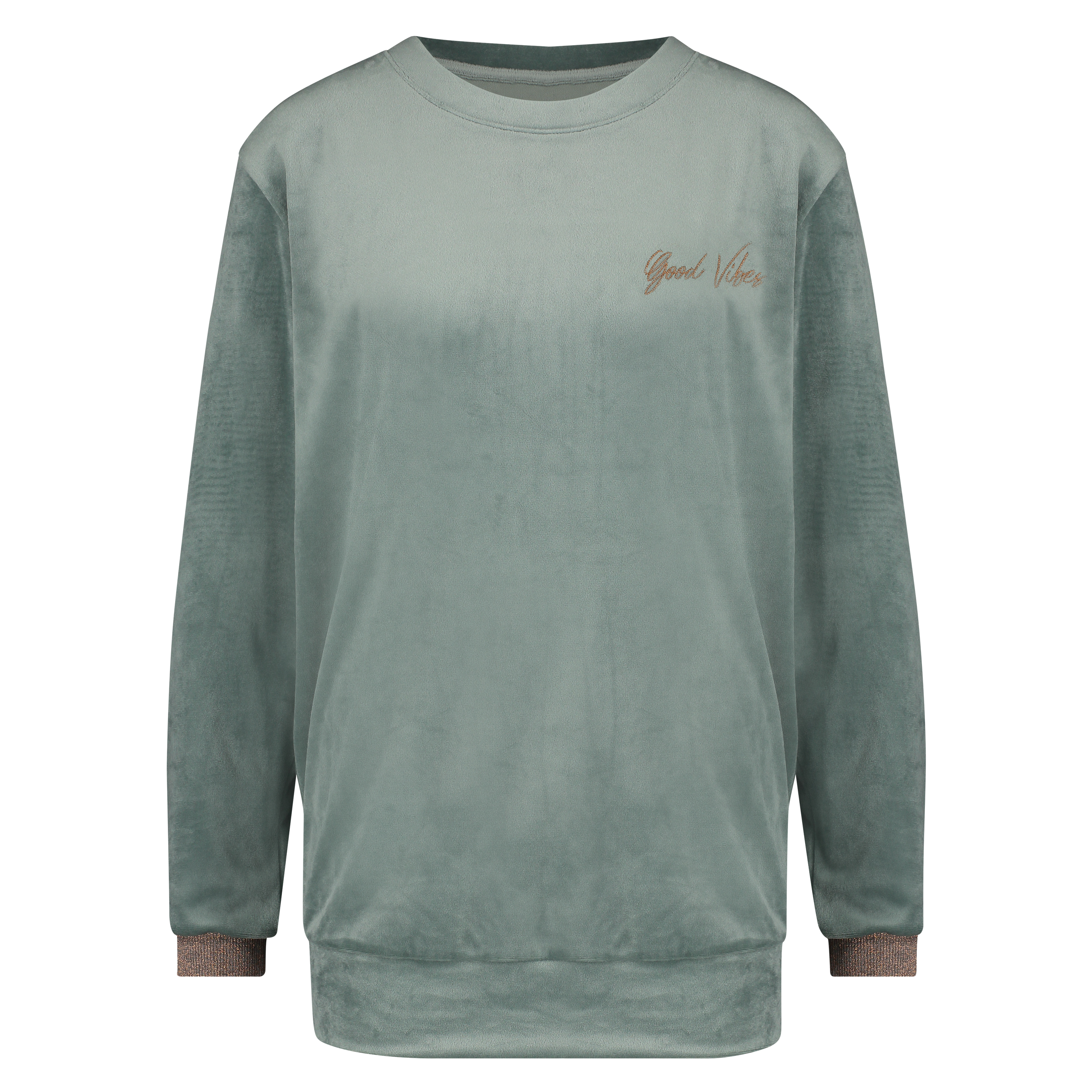 Top Velours Lurex, Vert, main