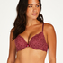 Voorgevormde push-up beugel bh Rose, Rood