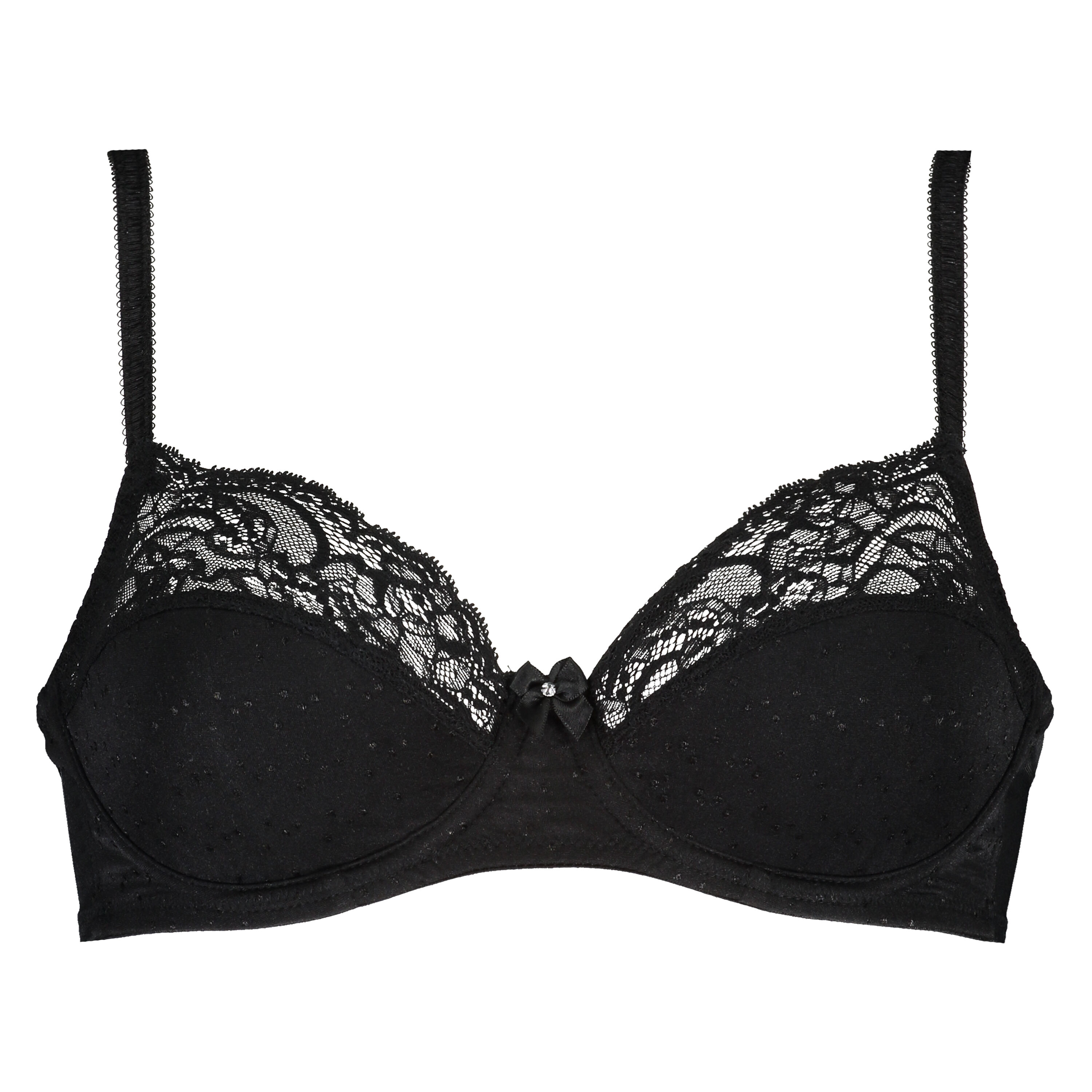 Soutien-gorge &agrave; armatures non-pr&eacute;form&eacute; Sophie, Noir