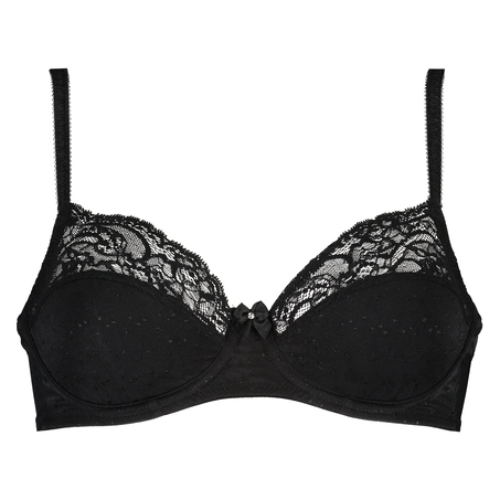 Soutien-gorge &agrave; armatures non-pr&eacute;form&eacute; Sophie, Noir