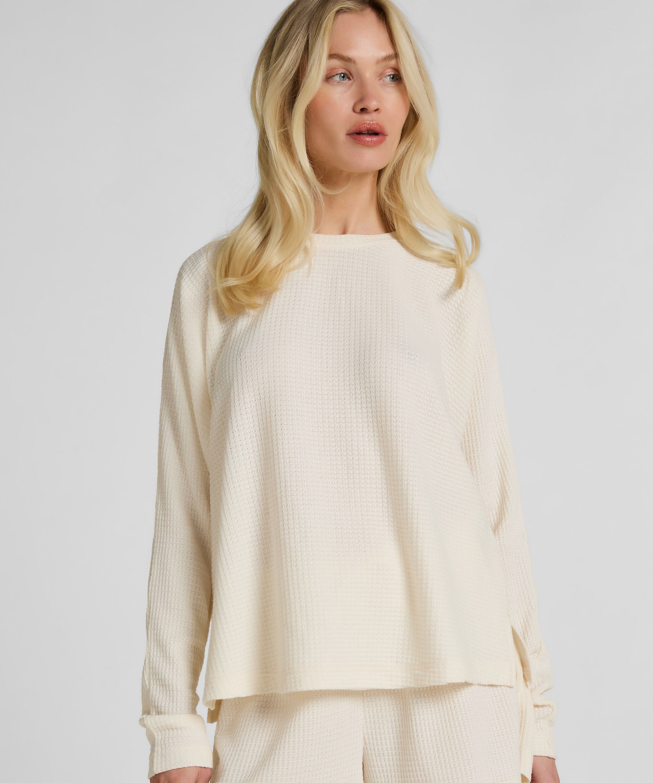 Top Waffle Everly, Blanc Top Waffle Everly, Blanc