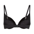 Soutien-gorge &agrave; armatures pr&eacute;form&eacute; push-up Smooth, Noir