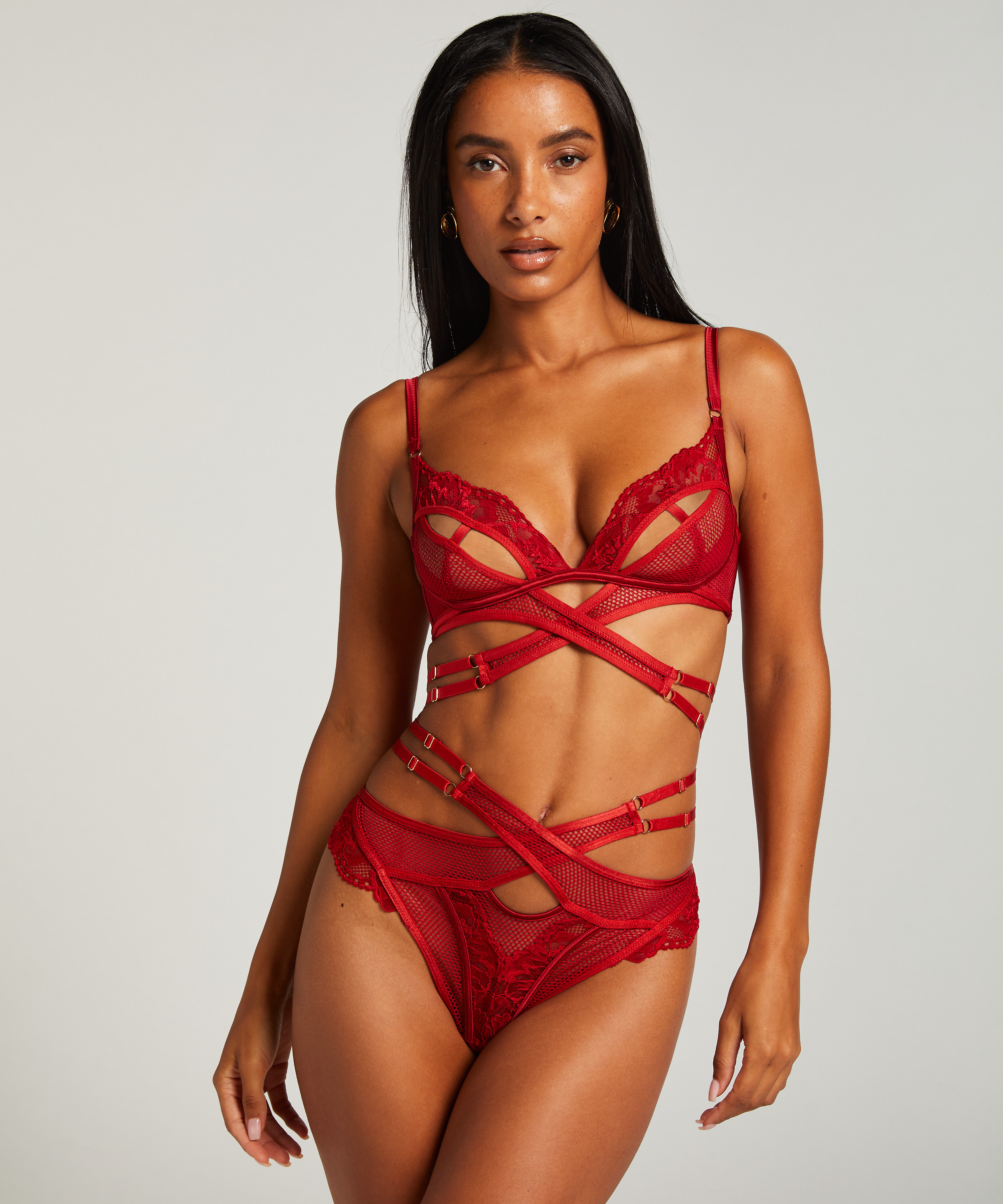 Bralette Pleasure, Rood, main