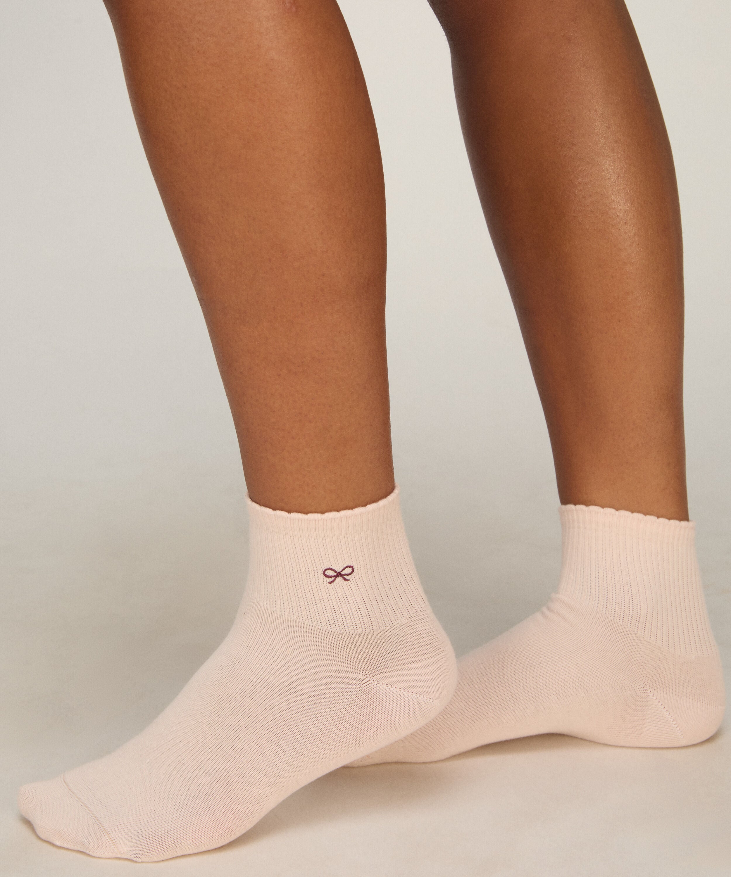 Lot de 2 Paires de Chaussettes Mi-Hautes en Coton