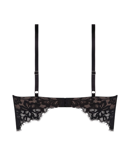 Soutien-gorge &agrave; armatures pr&eacute;form&eacute; longline Isabella, Noir