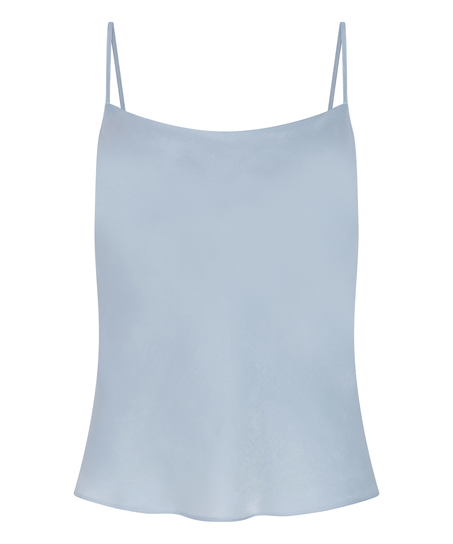 Minimal satijnen cami, Blauw