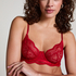 Soutien-gorge non-rembourr&eacute; &agrave; armatures Isabelle, Rouge
