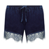 Short en dentelle Shiny Velours, Bleu