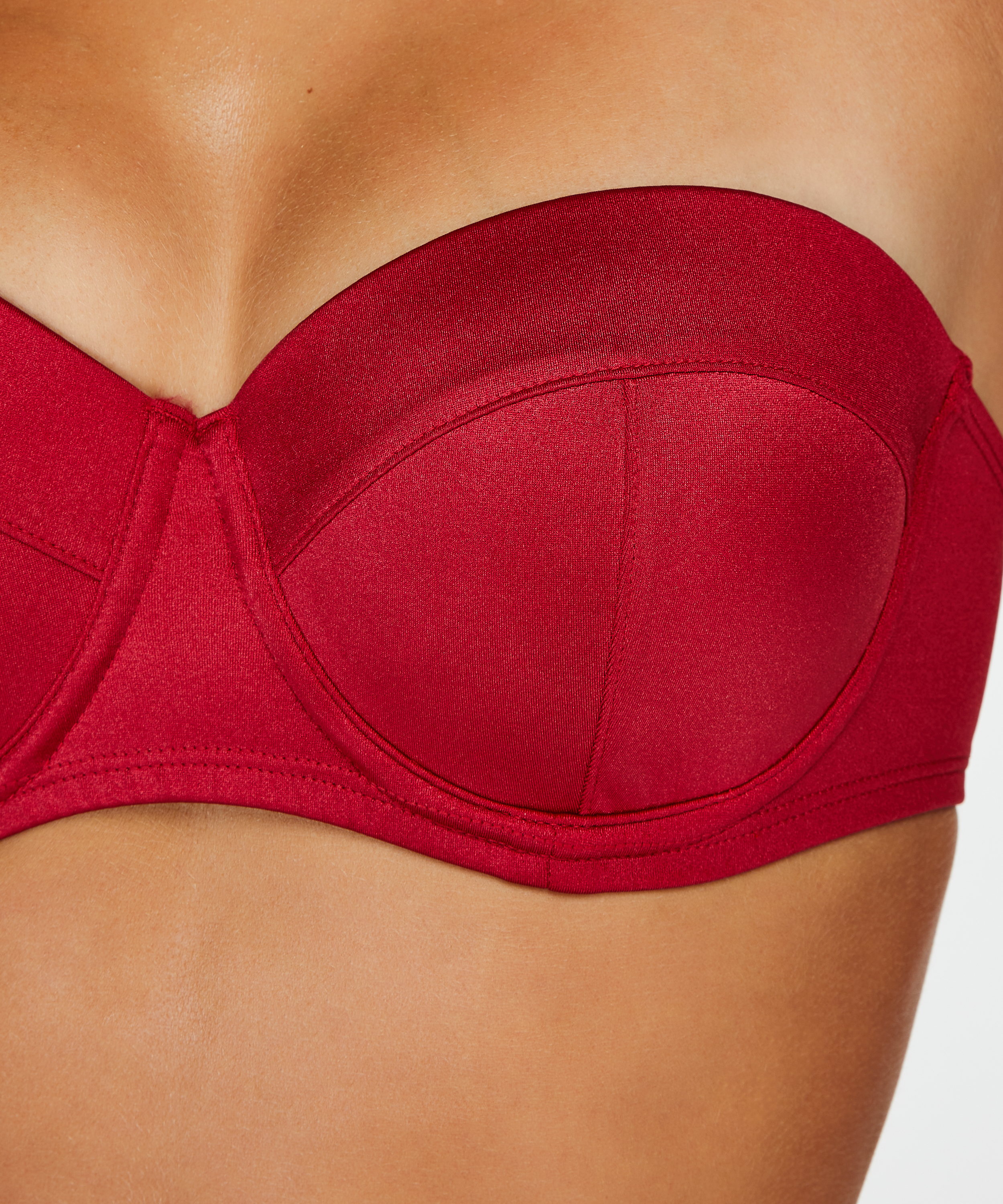Voorgevormde push-up beugel bikinitop Lola, Rood, main