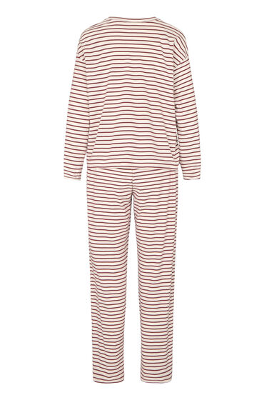 Hunkemöller Pyjamaset van katoenen jersey Rood, foto 2