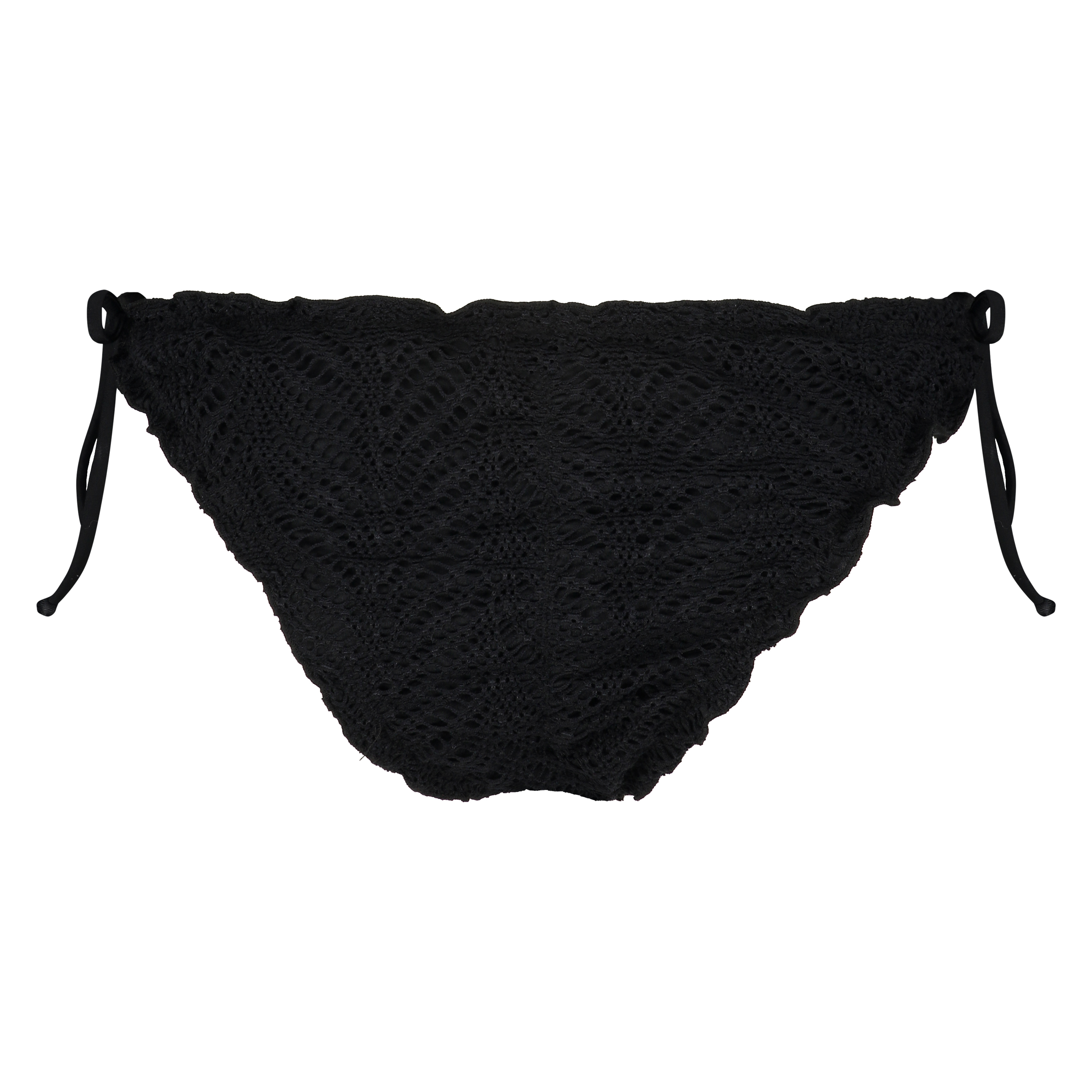 Slip de Bikini Crochet, Noir, main