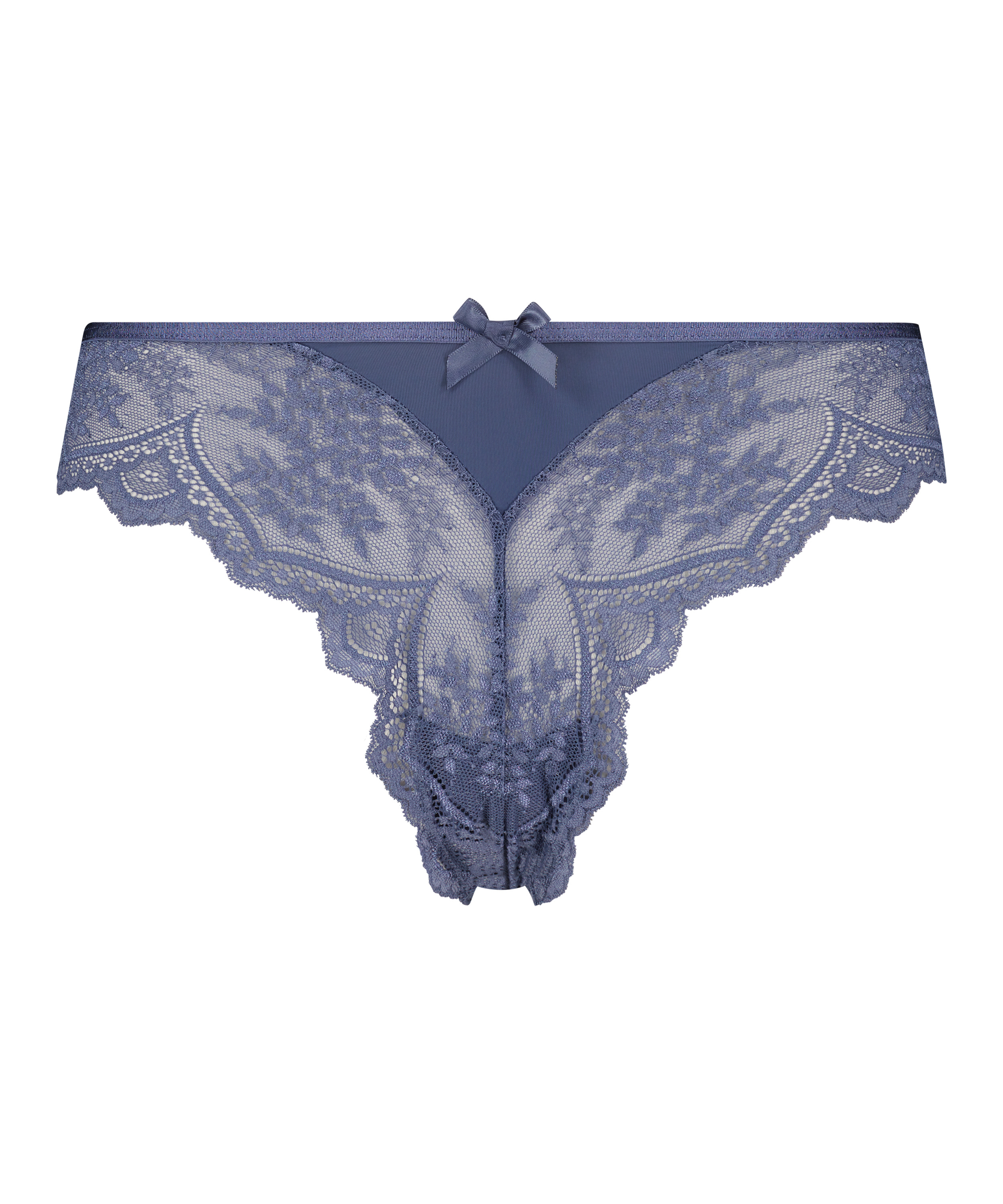 Hoog uitgesneden brazilian Heira, Blauw, main