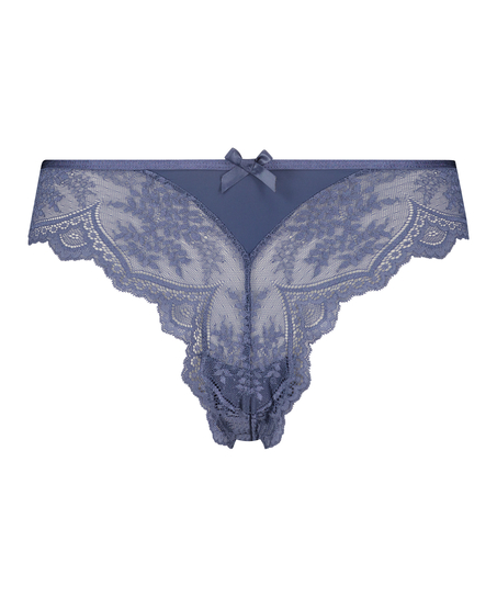 Hoog uitgesneden brazilian Heira, Blauw