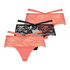 3-pack boxer string Francesca, Oranje