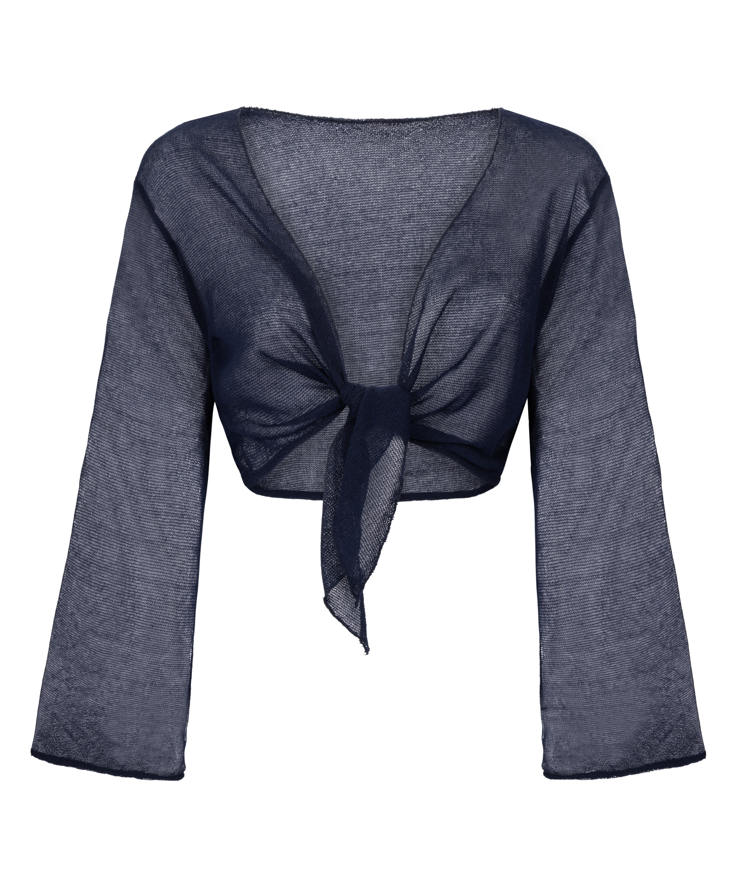 D&eacute;bardeur de plage en maille, Bleu, main