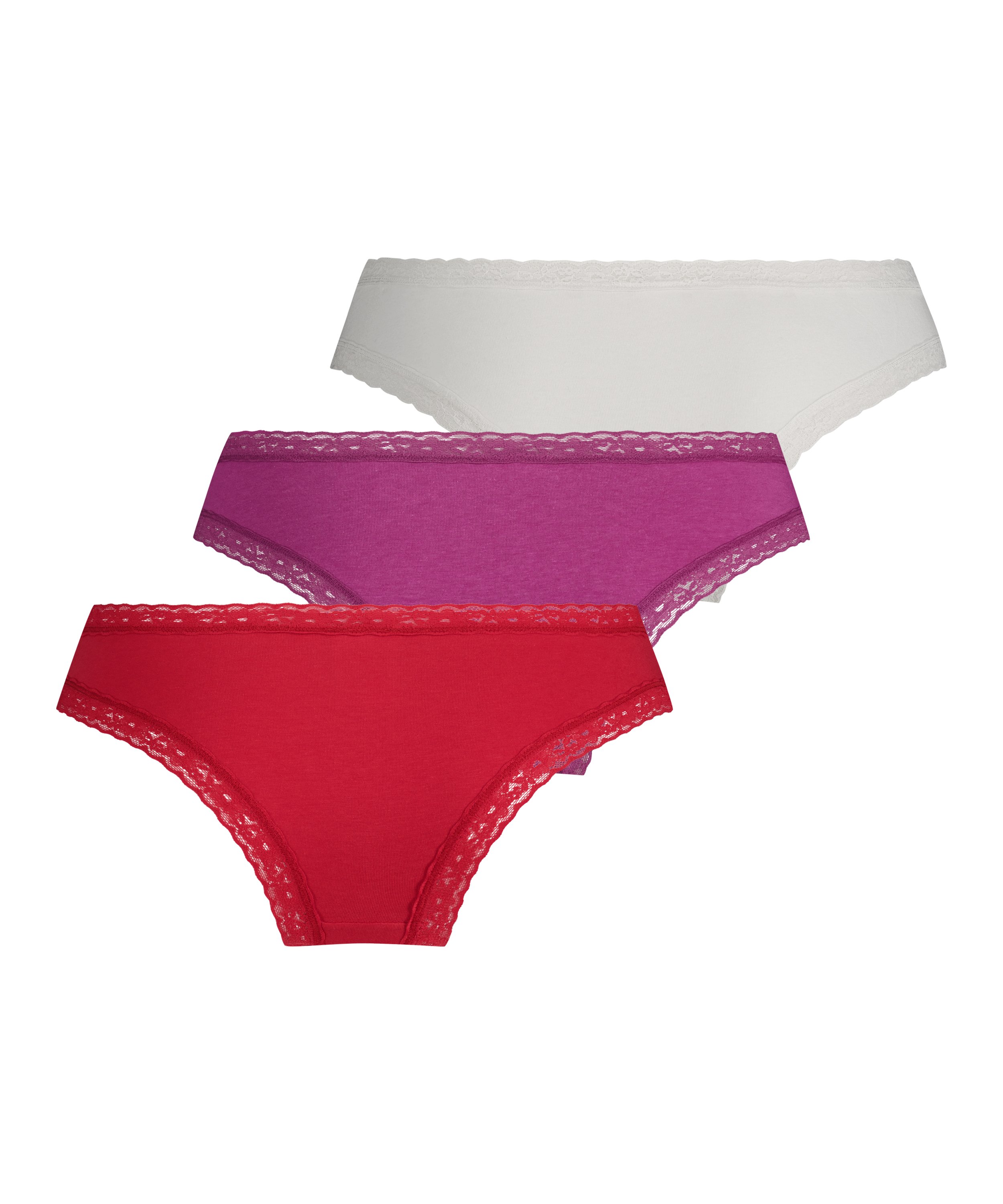 Lot de 3 brésiliens Classics, Rouge, main