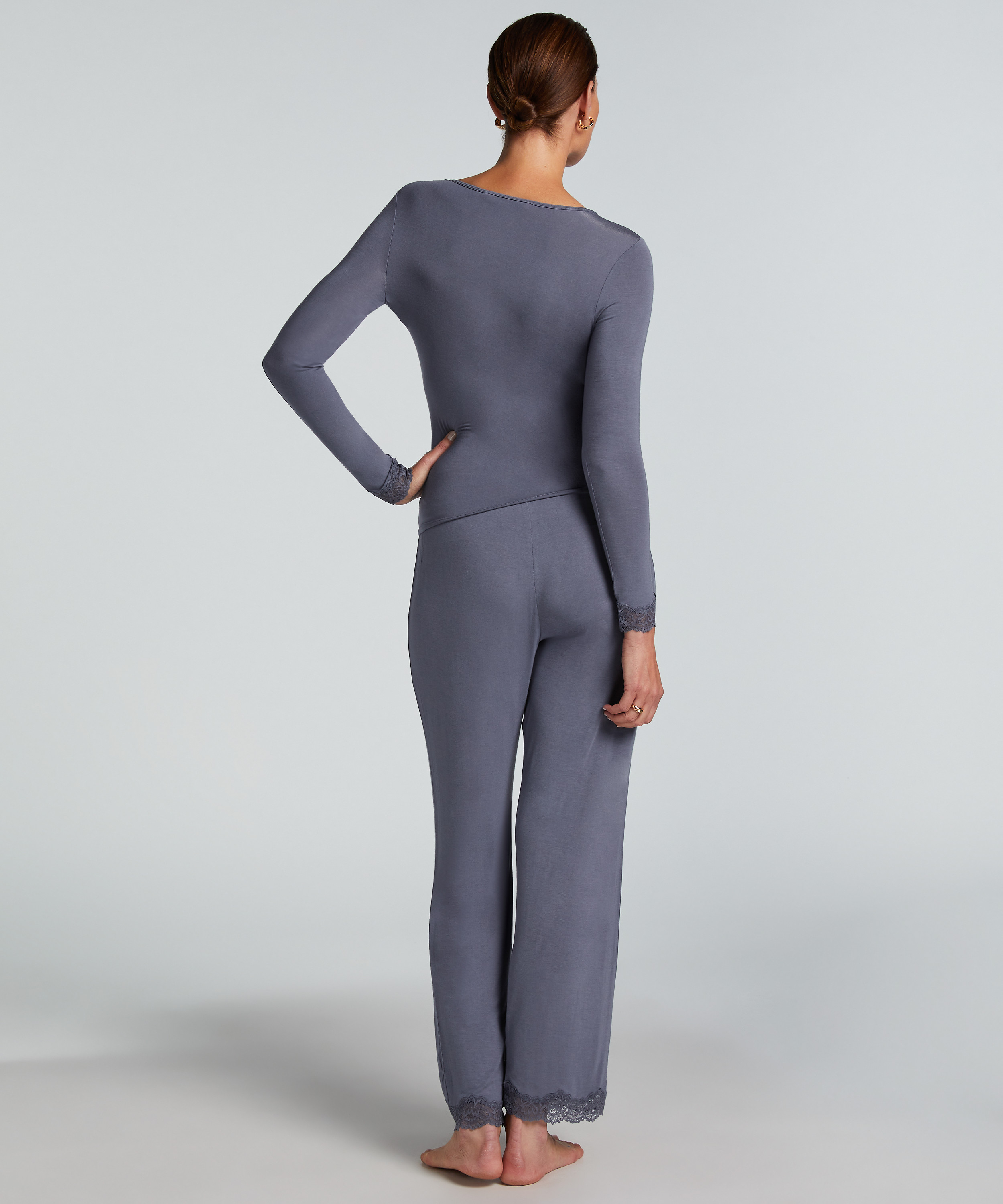 Ensemble de pyjama, Gris, main