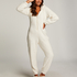 Onesie Fleece, Wit