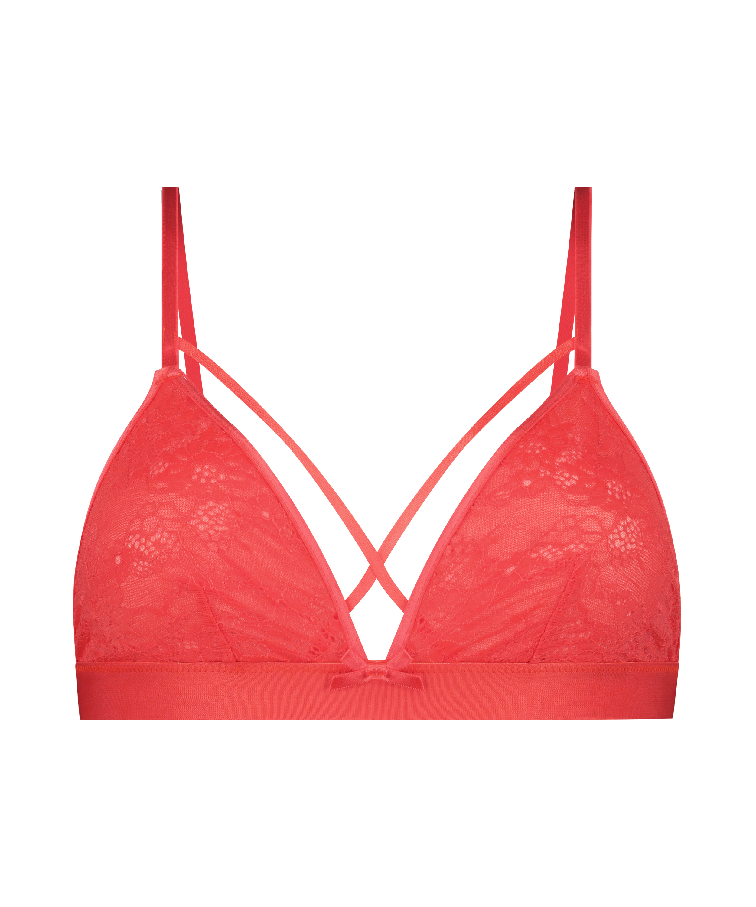 Bralette Corby, Rouge, main