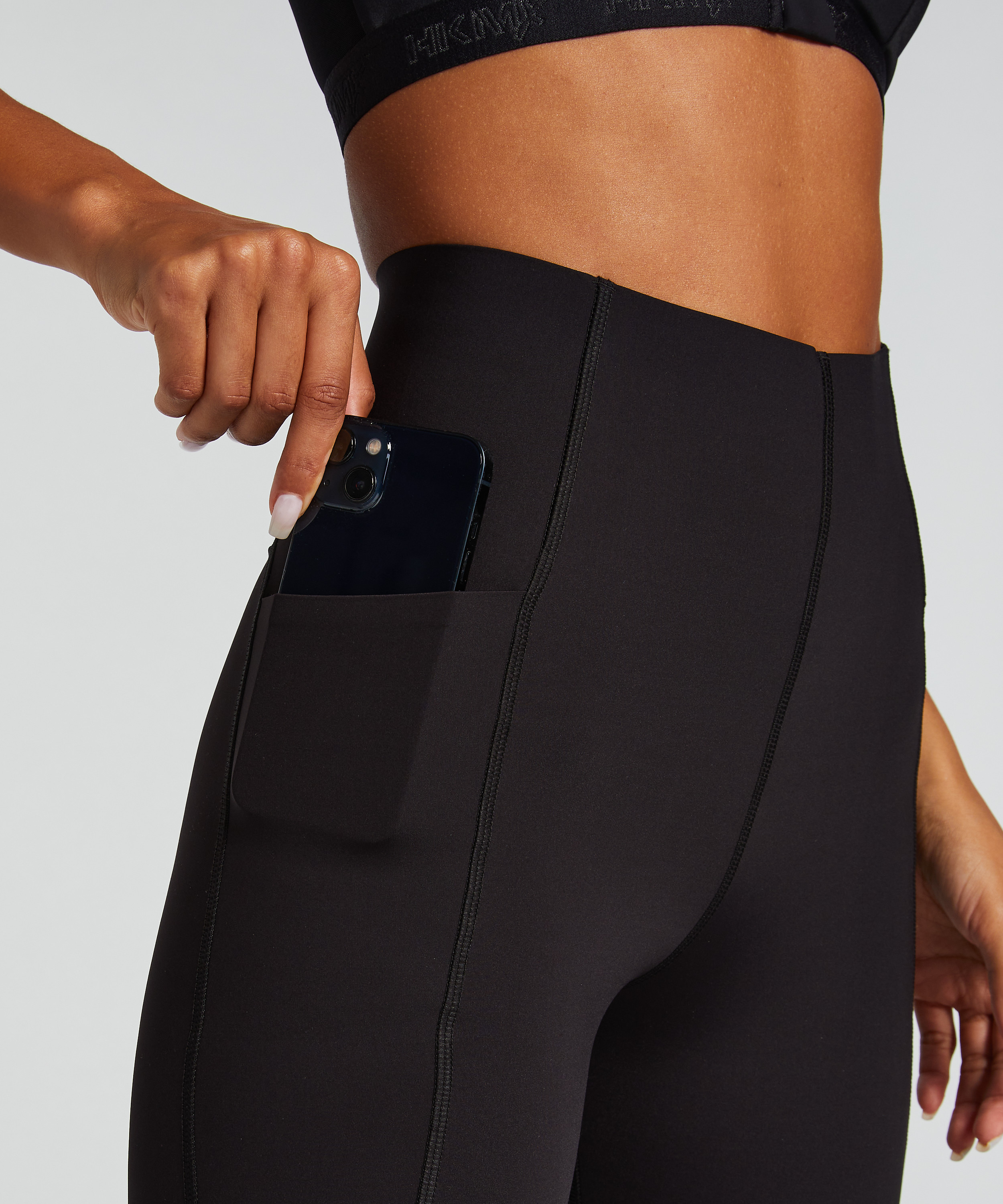 HKMX High waisted sport legging Boost, Zwart, main