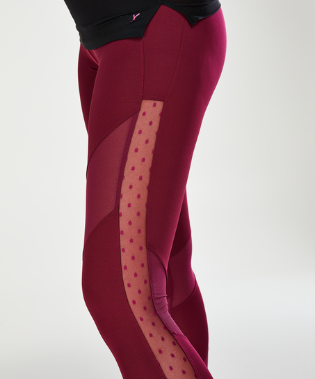 HKMX high waist legging de sport niveau 2, Pourpre
