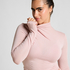 super soft Turtleneck shirt met Cashmere, Roze