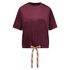 Top velours manches courtes, Rouge