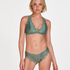 Halter bralette racerback, Groen