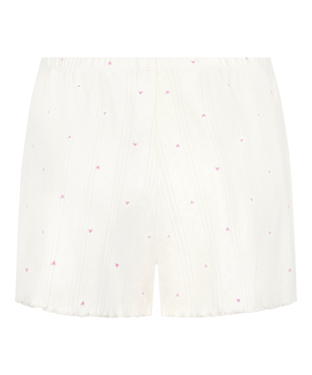 Pointelle Short, Wit