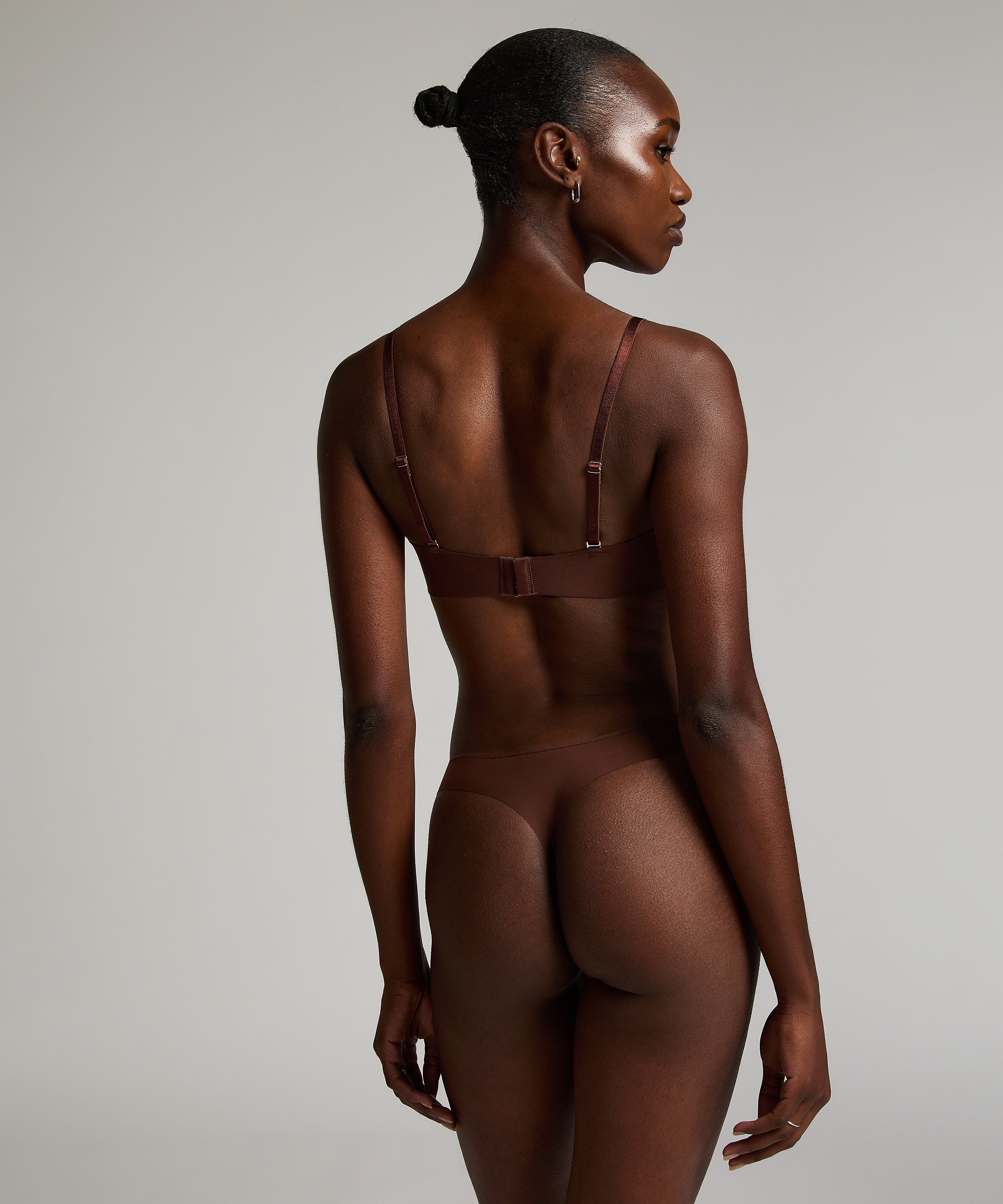 Voorgevormde strapless beugel bh Jane, Bruin, main