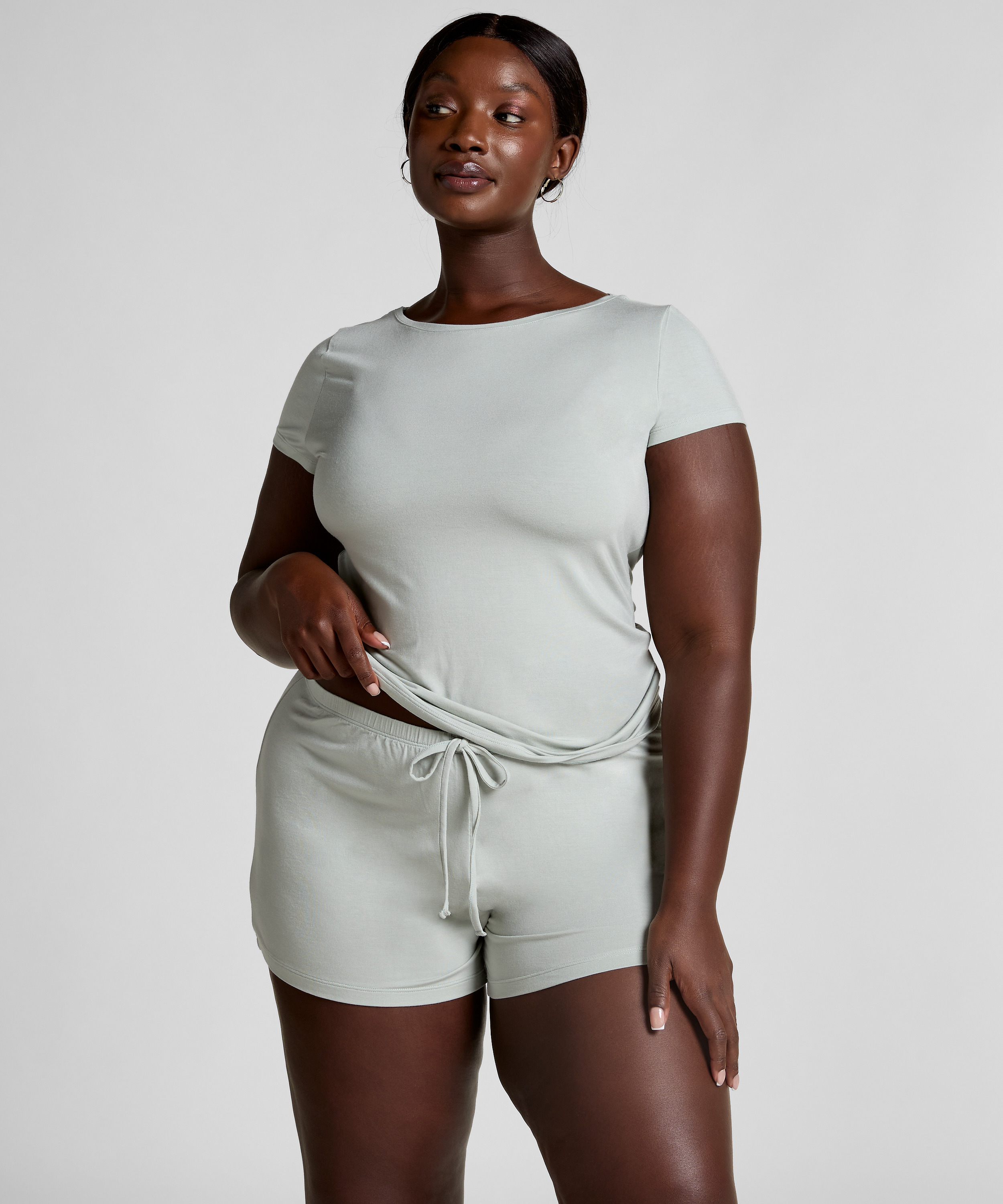 Jersey pyjamaset, Grijs, main