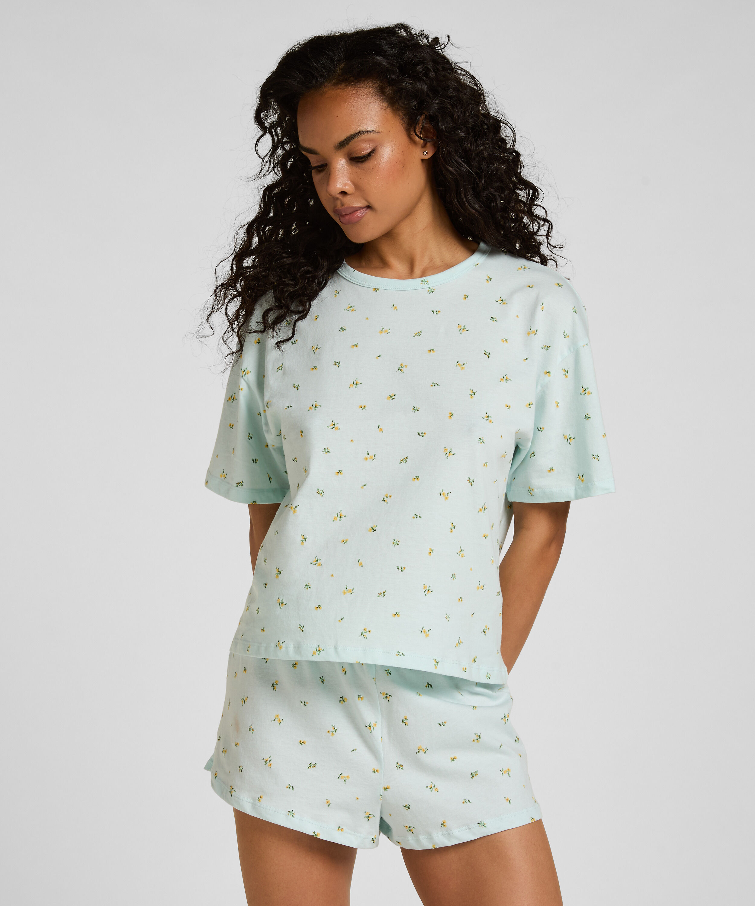 Pyjama set katoen, Groen