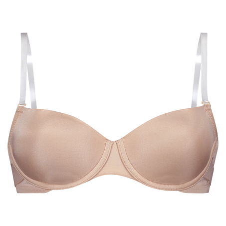 Soutien-gorge à armatures préformé Transparent Back, Beige