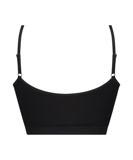 Strappy bralette, Zwart