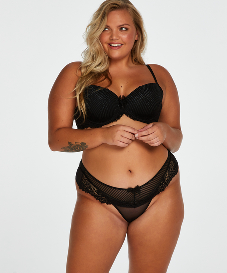 Soutien-gorge rembourr&eacute; &agrave; armatures Davy, Noir