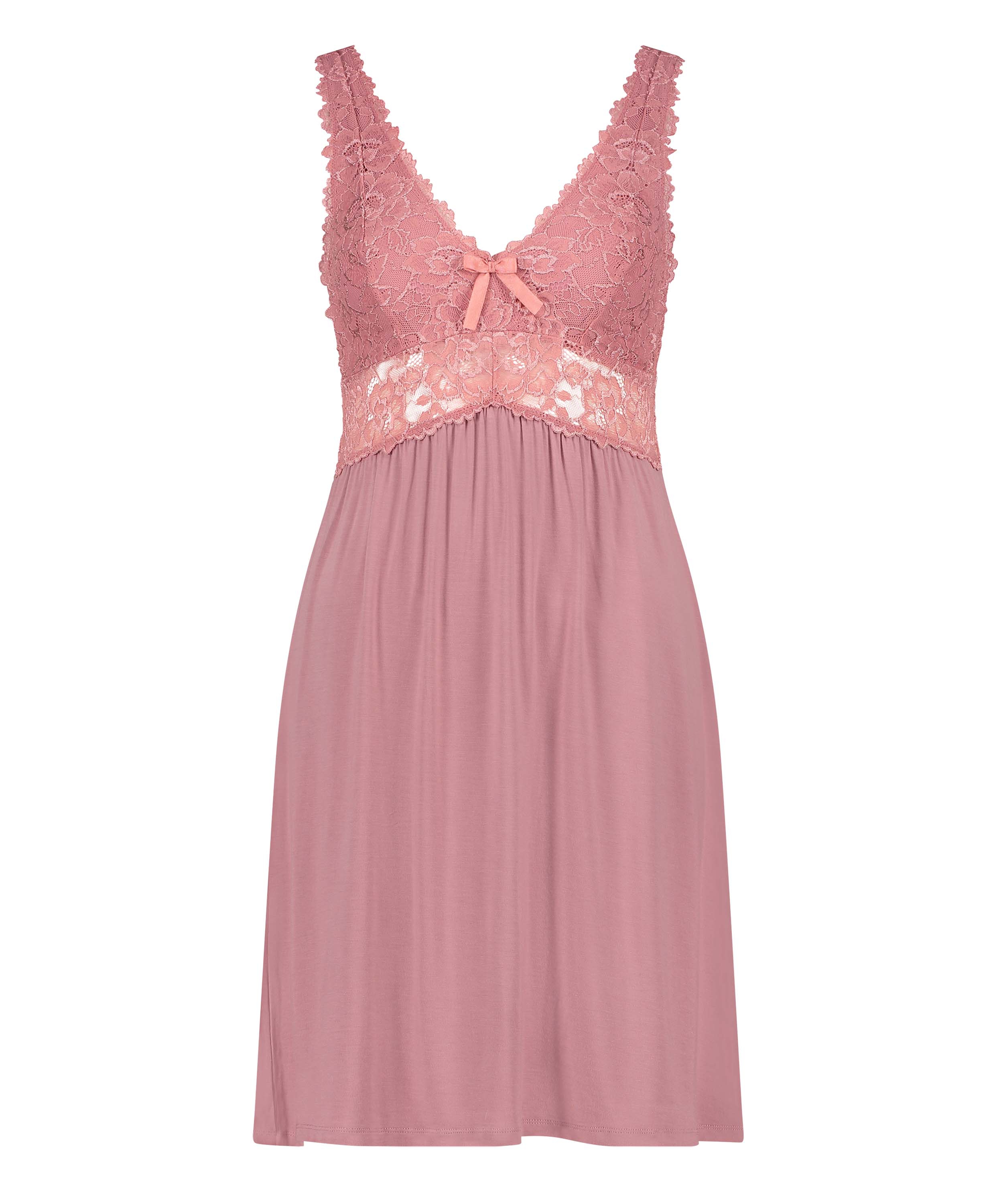Slipdress Nora Lace, Roze, main
