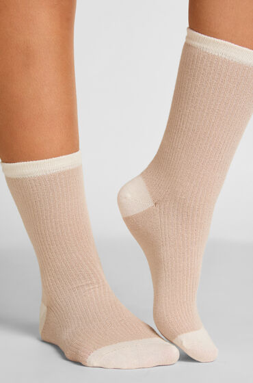 Hunkemöller Halfhoge Sokken Van Modal Beige