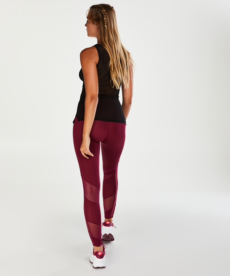 HKMX high waist legging de sport niveau 2, Pourpre