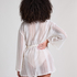 Caftan de plage en crochet, Blanc